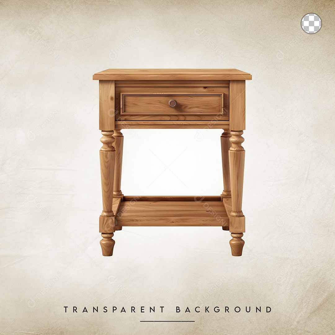 Elemento 3D Mesa Para Composição PSD