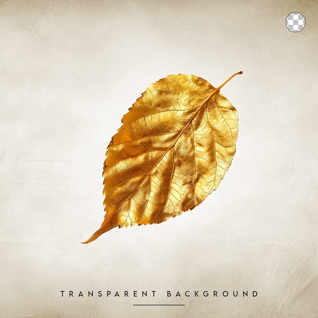 Elemento 3D Folha Para Composição PSD