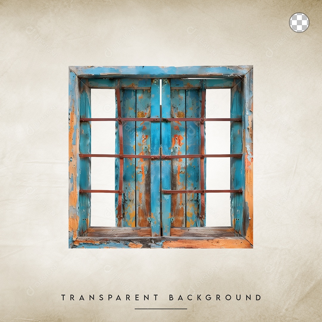 Elemento 3D janela Para Composição PSD