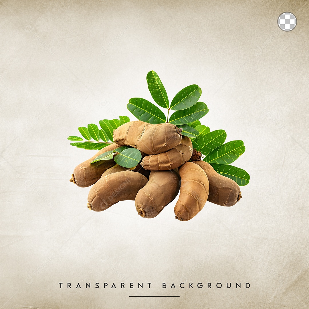 Elemento 3D Tamarindo Para Composição PSD