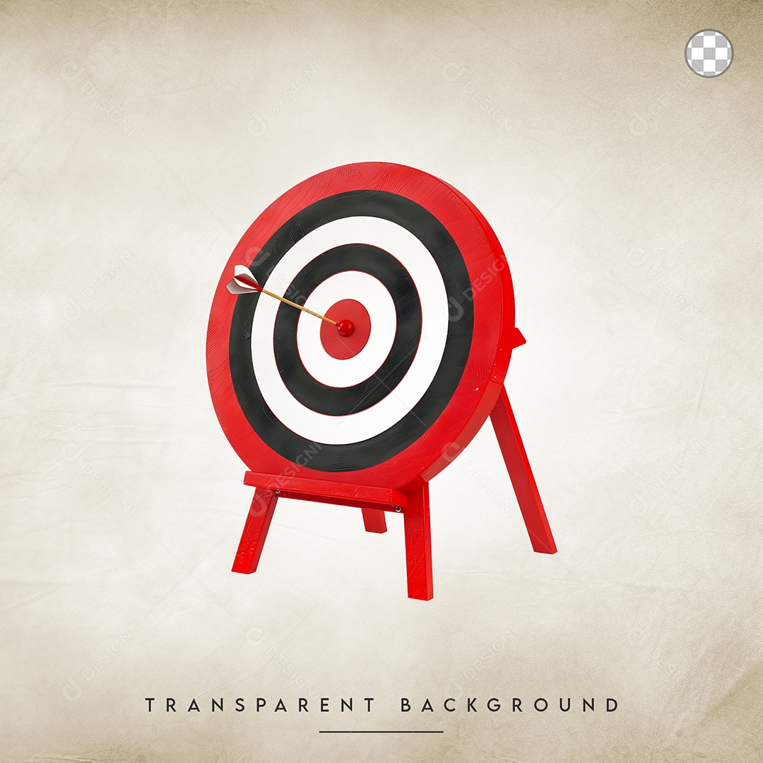Elemento 3D Alvo De Tiro Para Composição PSD