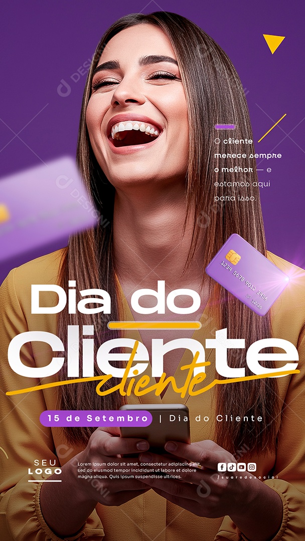 Story Dia Do Cliente 15 de Setembro Social Media PSD Editável