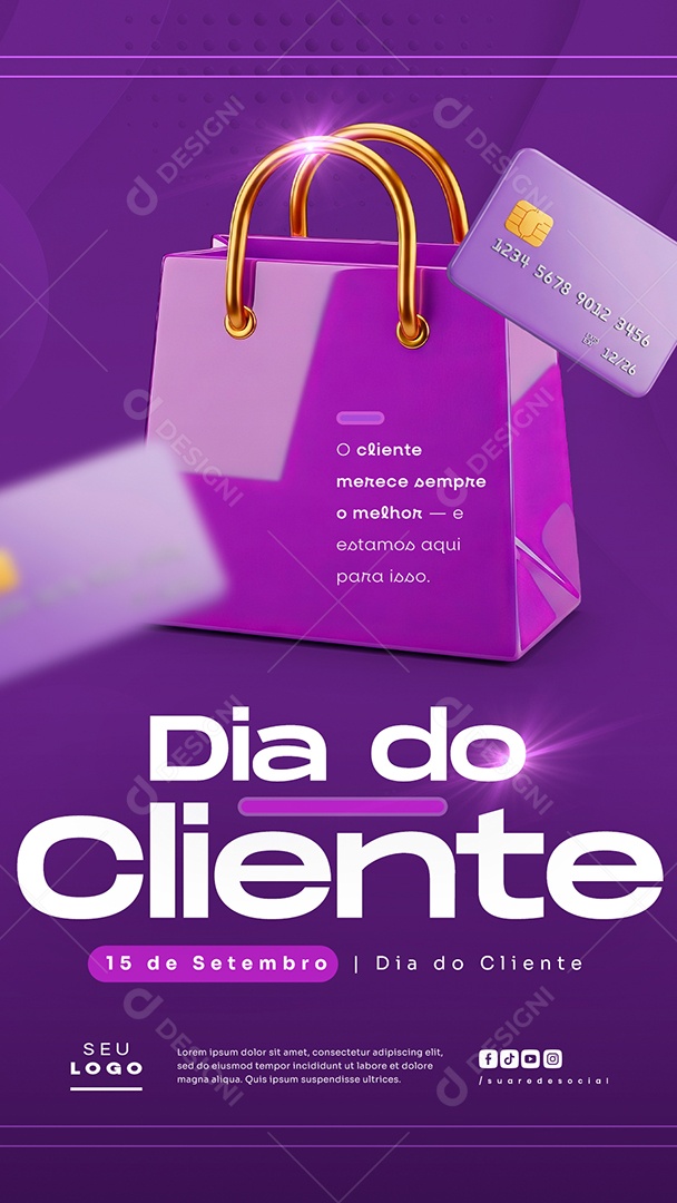 Story Dia Do Cliente 15 de Setembro Social Media PSD Editável