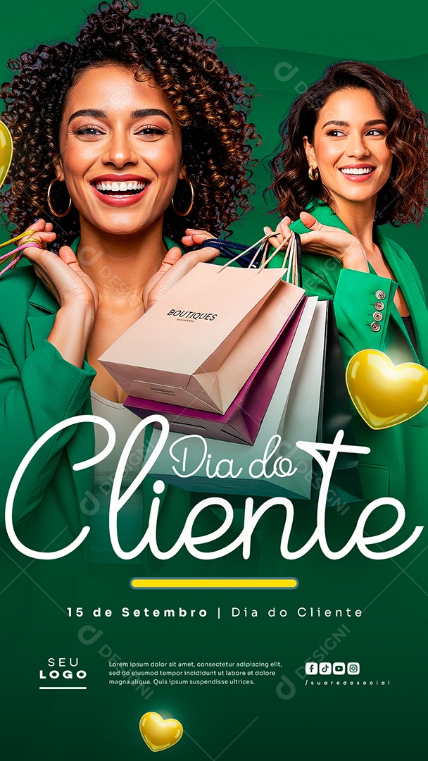 Story Dia Do Cliente 15 de Setembro Social Media PSD Editável