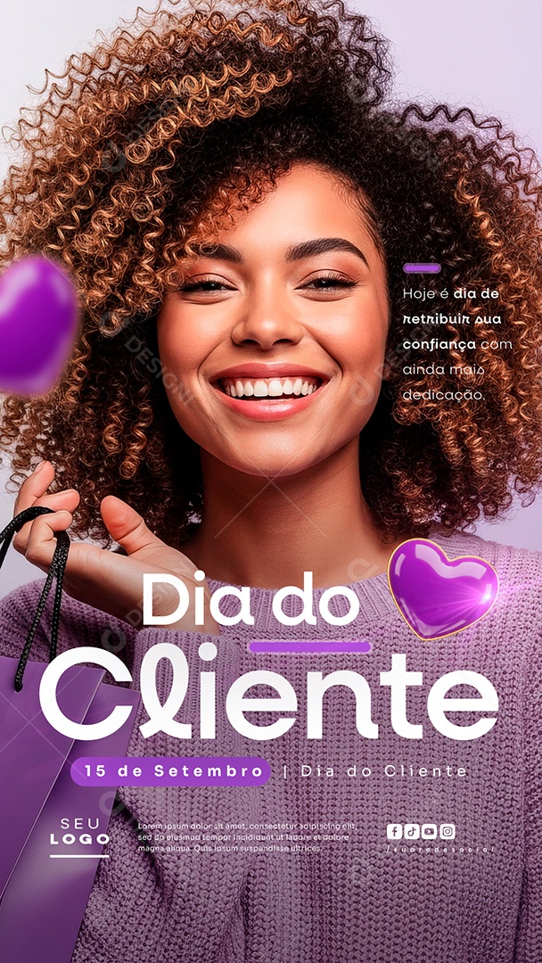 Story Dia Do Cliente 15 de Setembro Social Media PSD Editável