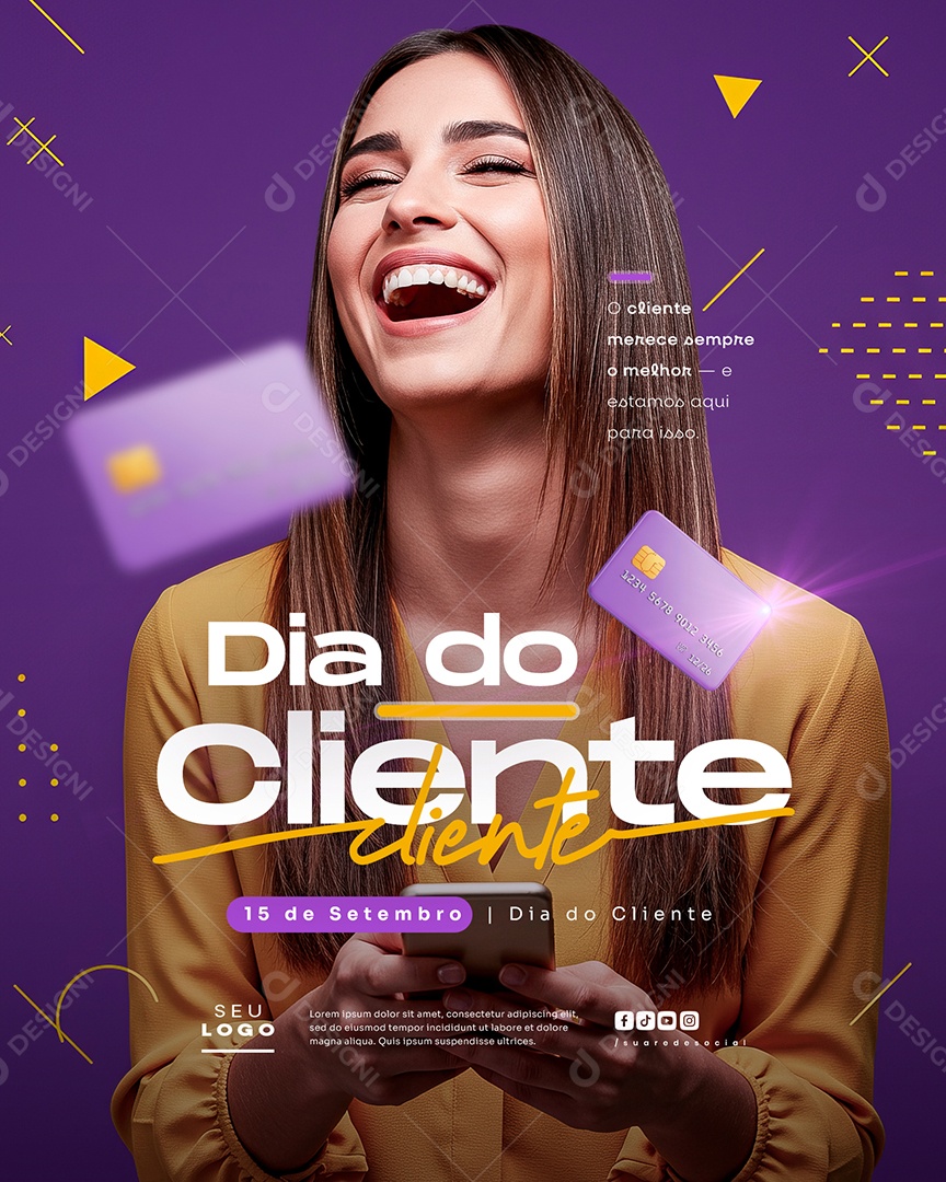 Dia Do Cliente 15 de Setembro Social Media PSD Editável