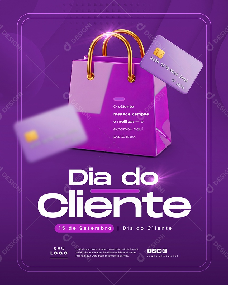 Dia Do Cliente 15 de Setembro Social Media PSD Editável