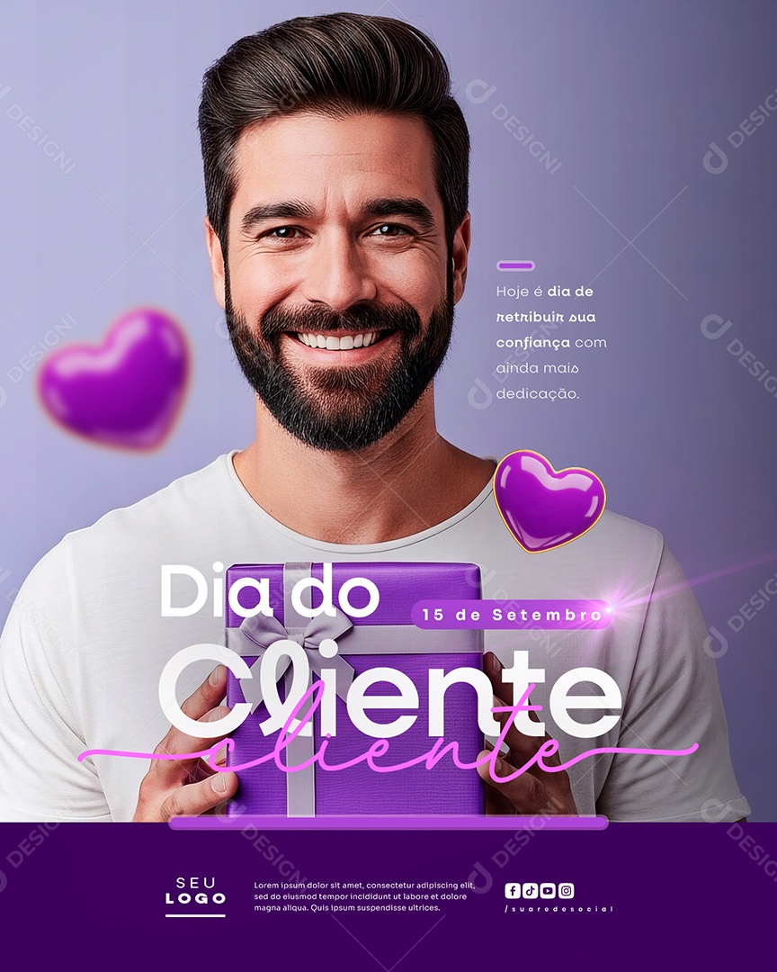 Dia Do Cliente 15 de Setembro Social Media PSD Editável
