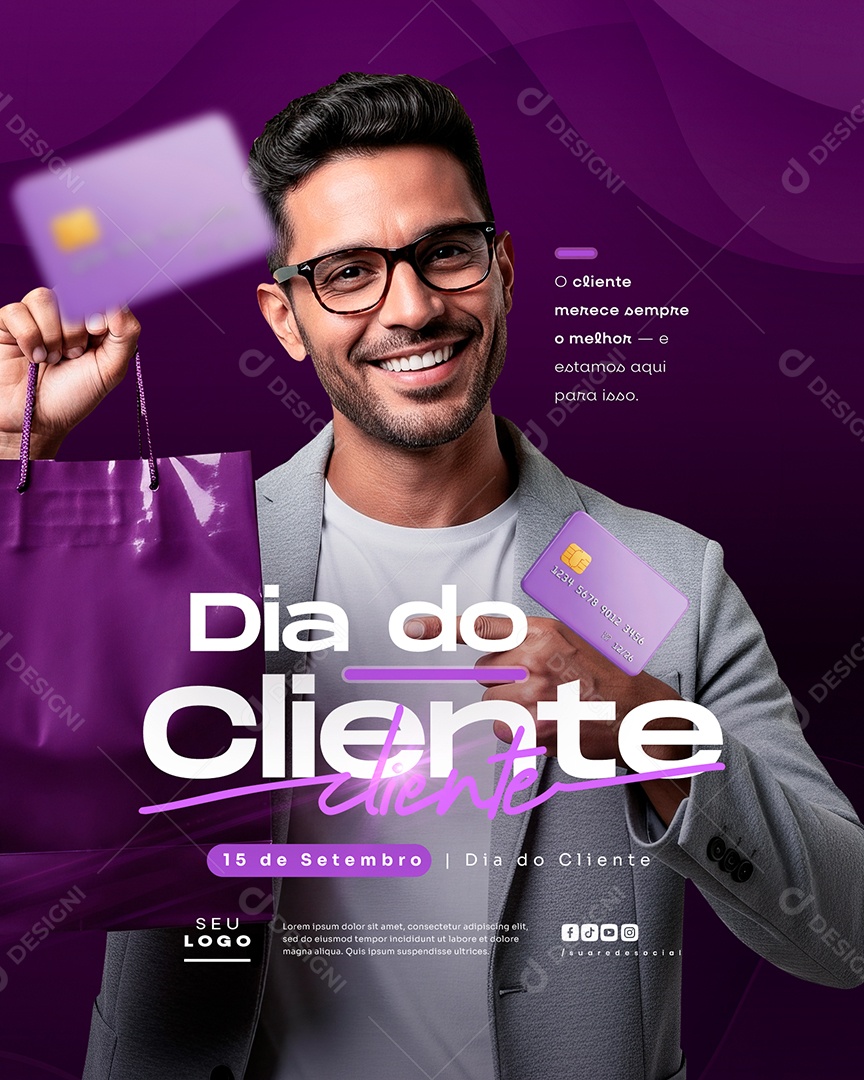 Dia Do Cliente 15 de Setembro Social Media PSD Editável