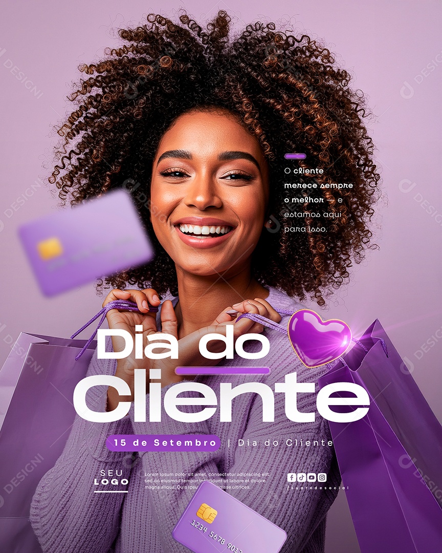 Dia Do Cliente 15 de Setembro Social Media PSD Editável