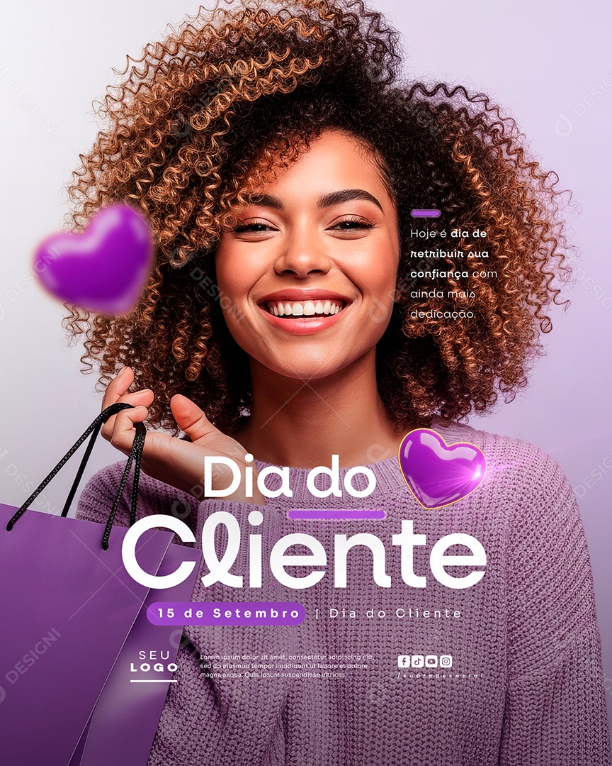 Dia Do Cliente 15 de Setembro Social Media PSD Editável