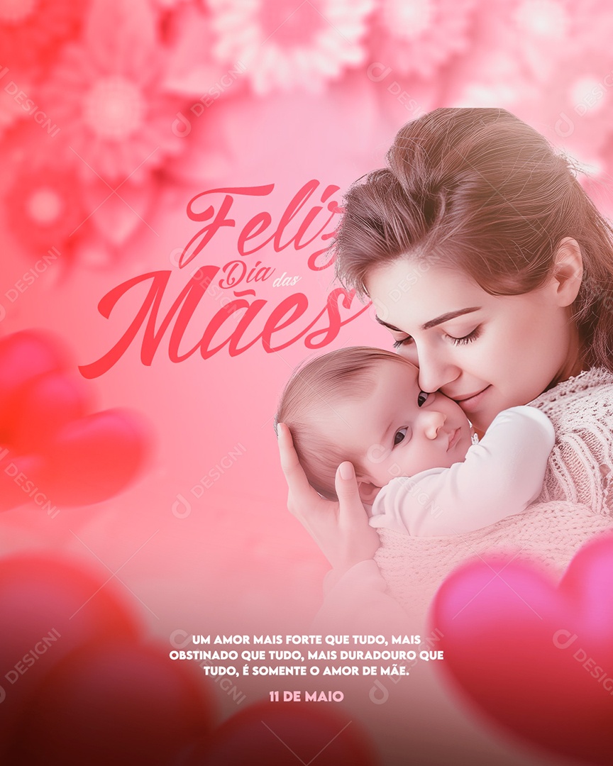 Feliz Dia das Mães 11 de Maio Social Media PSD Editável