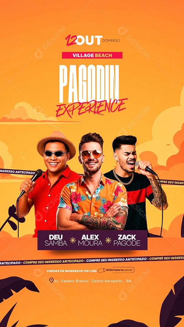 Story Flyer Pagodin Experience Social Media PSD Editável