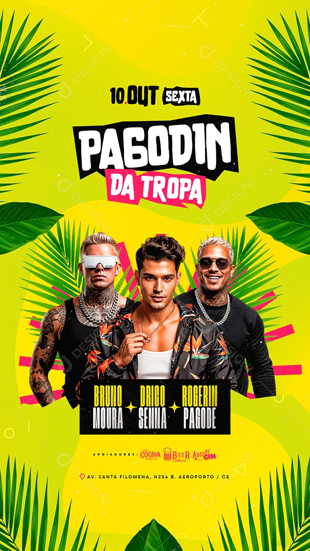 Story Flyer Pagode Da Tropa Social Media PSD Editável