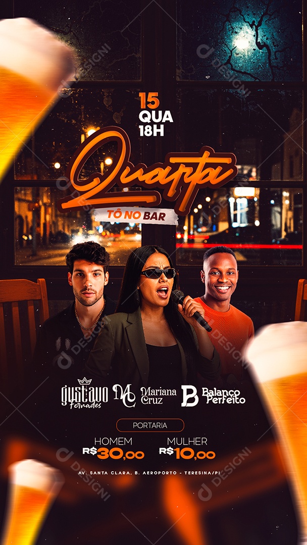 Story Flyer Quarta Tô no Var Social Media PSD Editável