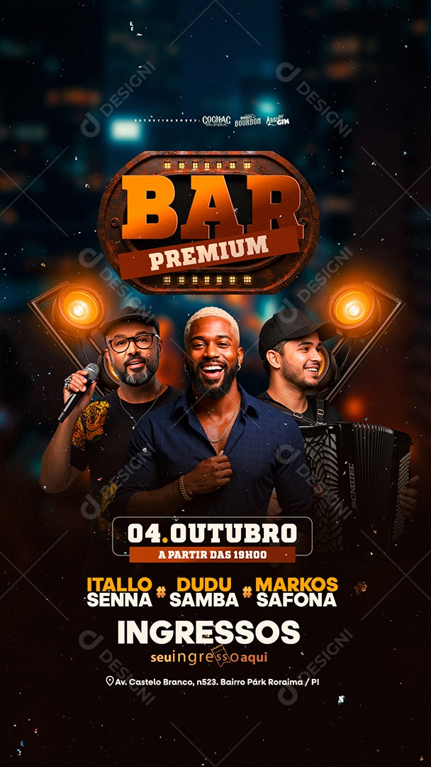 Story Flyer Bar Premium Social Media PSD Editável
