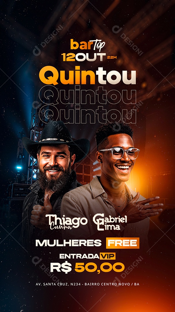 Story Flyer Quintou Social Media PSD Editável