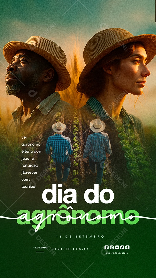 Story Dia do Agrônomo 13 de Setembro Social Media PSD Editável