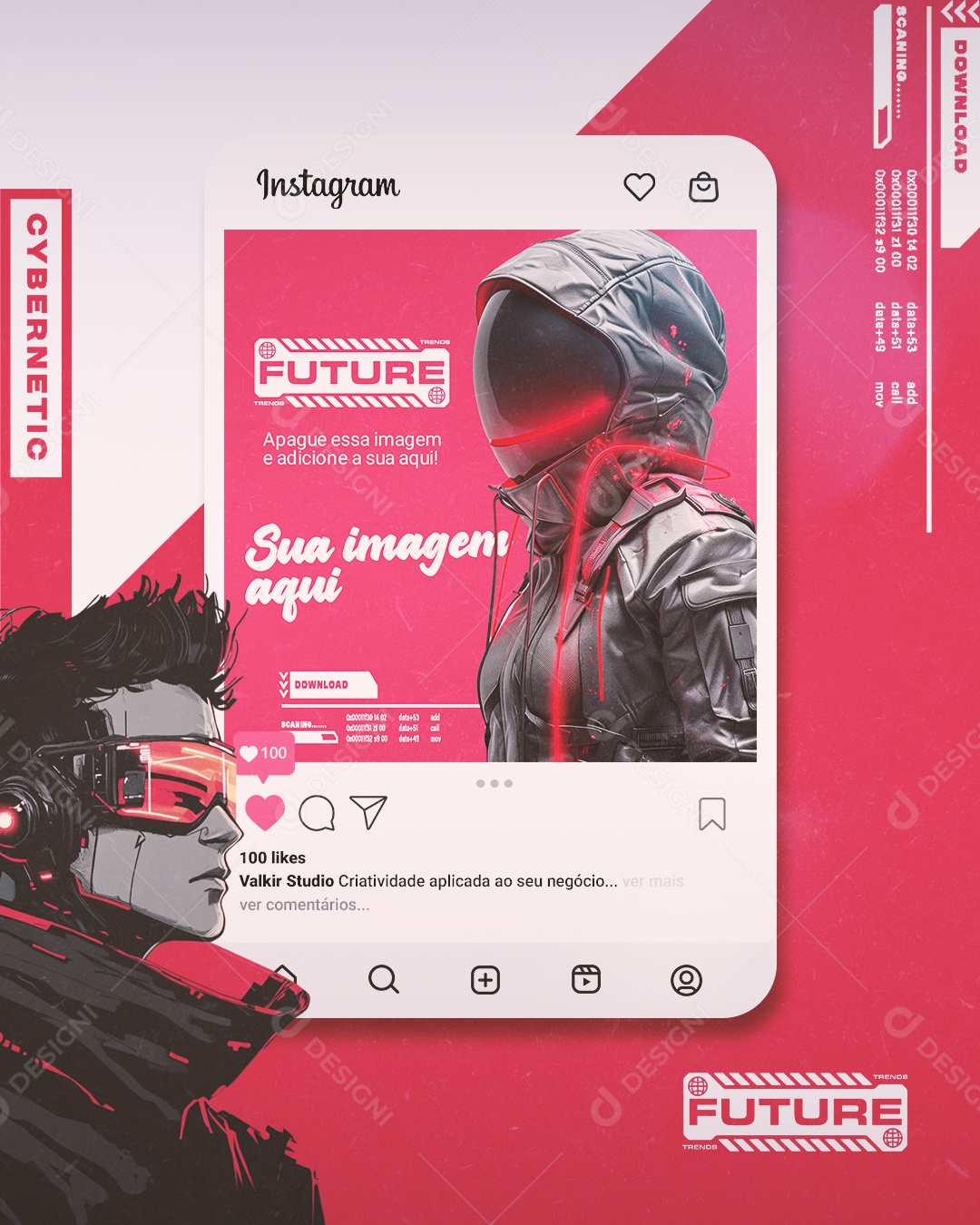 Mockup Feed Instagram PSD Editável