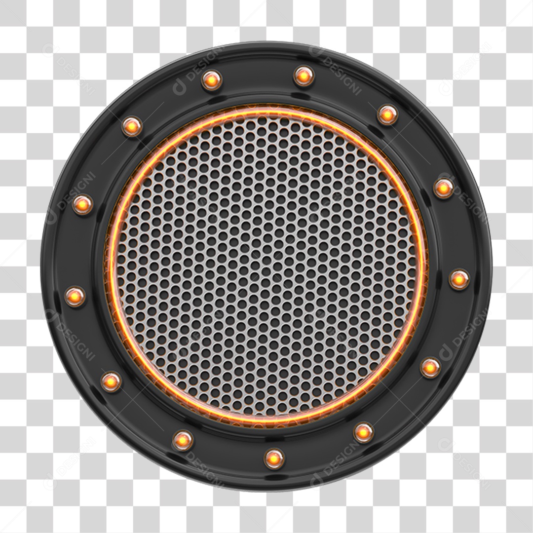 Placa de Metal com Led PNG Transparente