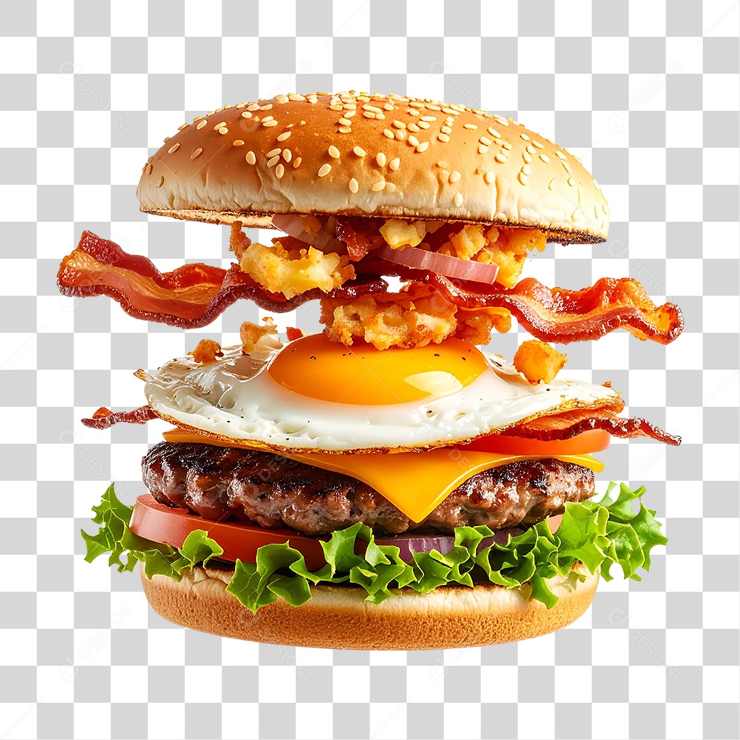 Hambúrguer Lanche Sanduiche PNG Transparente