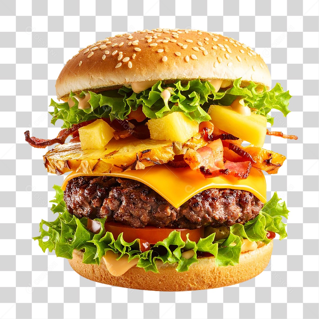 Hambúrguer Lanche Sanduiche PNG Transparente