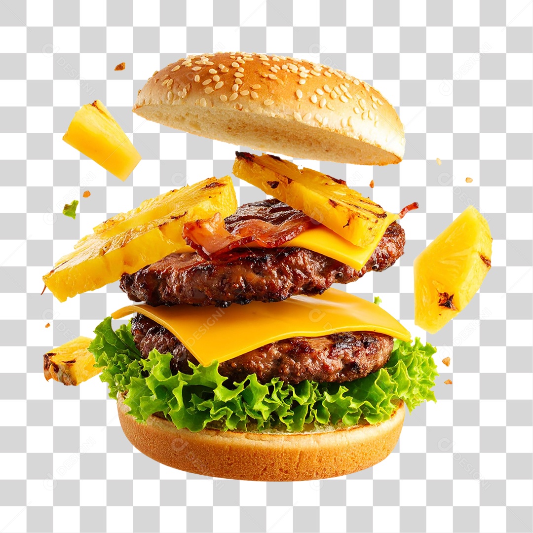 Hambúrguer Lanche Sanduiche PNG Transparente