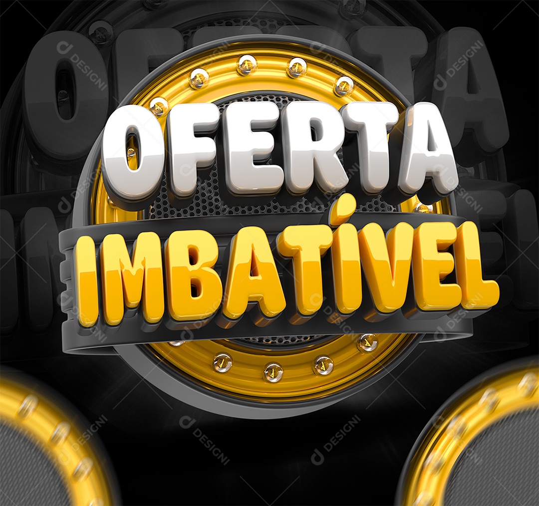 Oferta Imbatível Selo 3D para Composição PSD