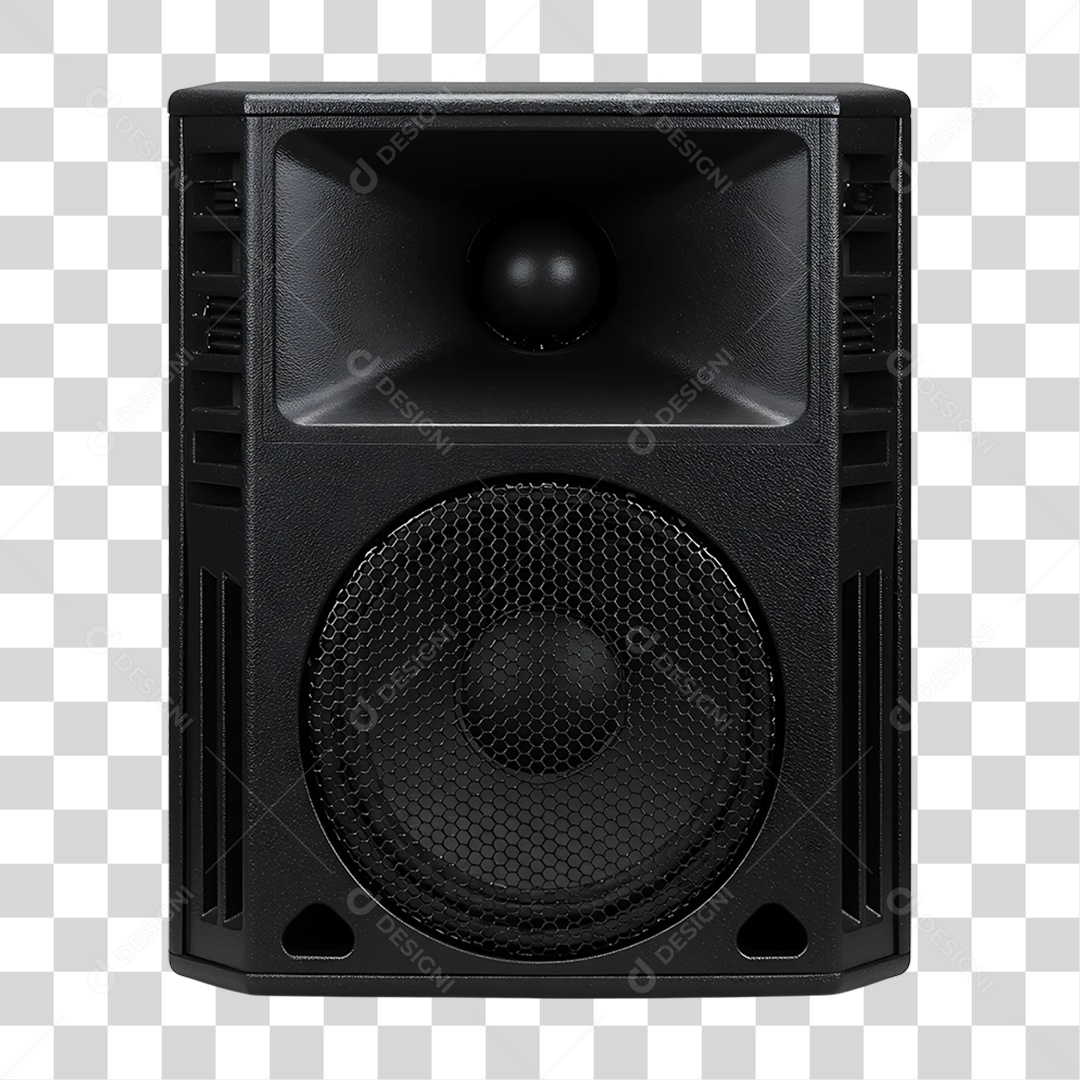 Elemento 3D Caixa de Som Acústica PNG Transparente