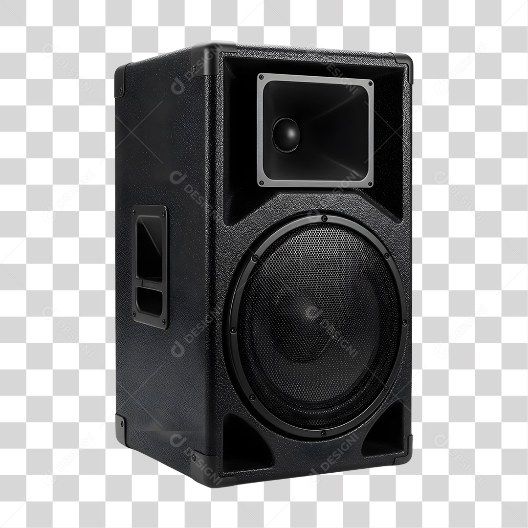 Elemento 3D Caixa de Som Acústica PNG Transparente