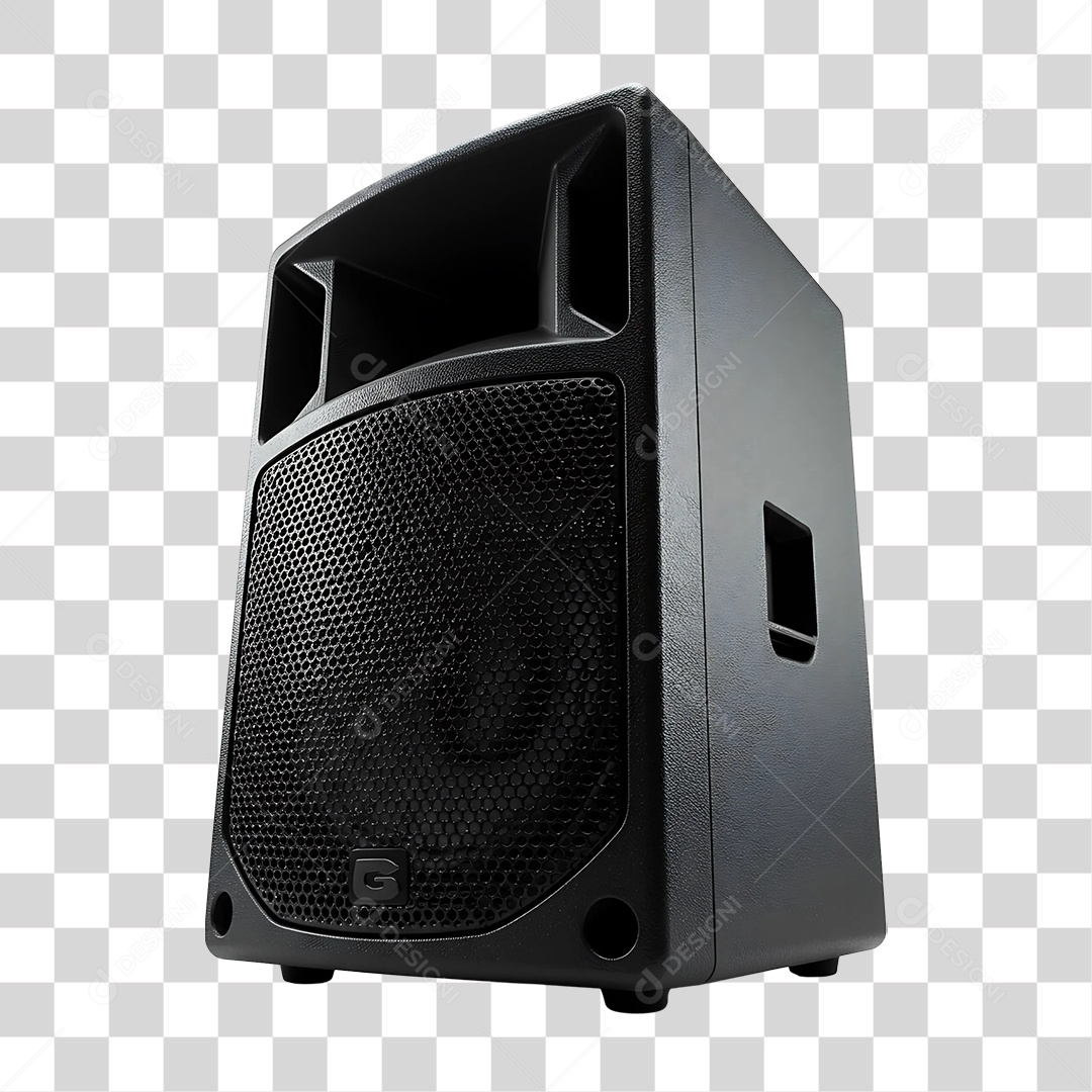 Elemento 3D Caixa de Som Acústica PNG Transparente