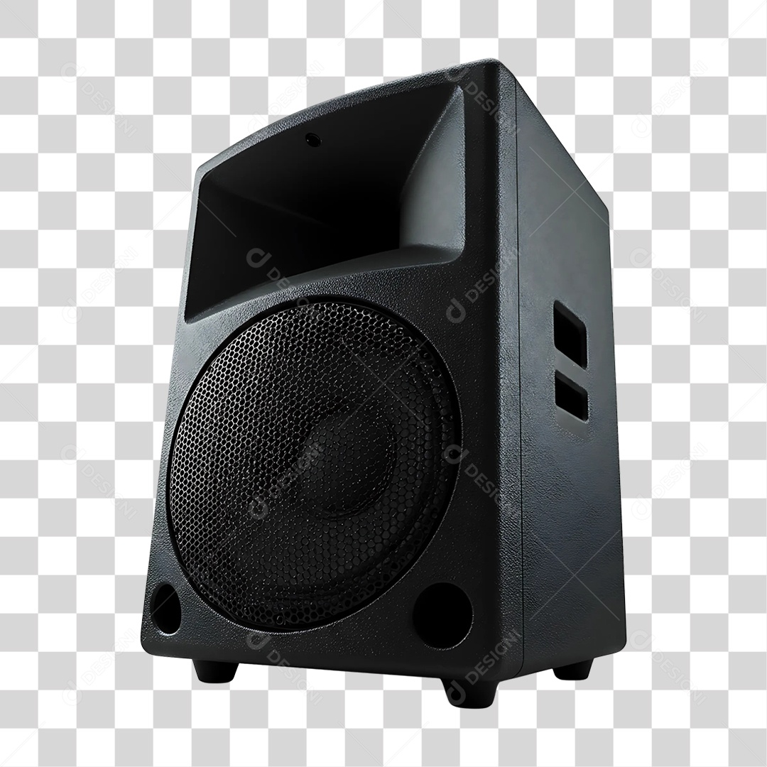 Elemento 3D Caixa de Som Acústica PNG Transparente