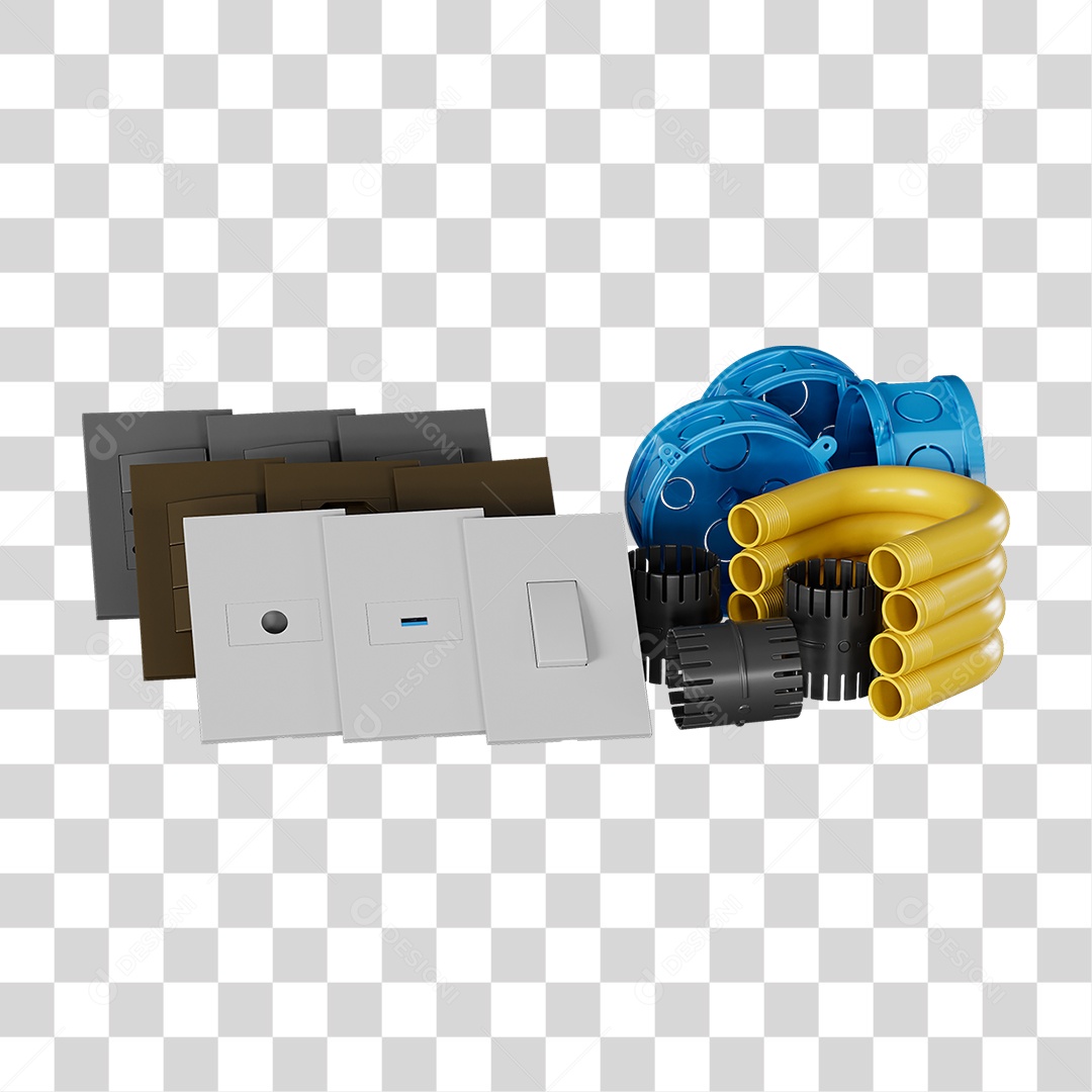 Materiais de Acabamento Elétrico Construção PNG Transparente