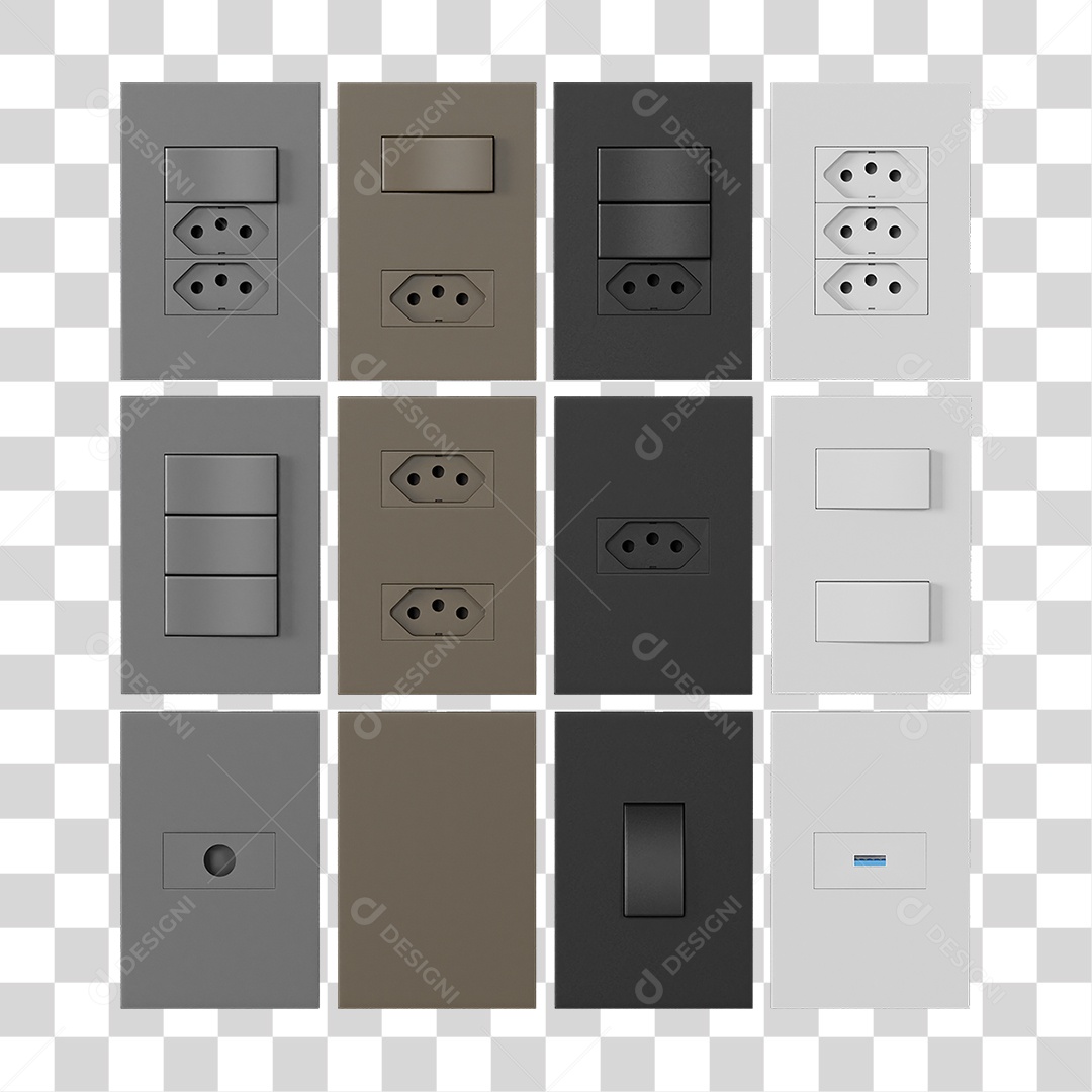 Materiais de Acabamento Elétrico Construção PNG Transparente