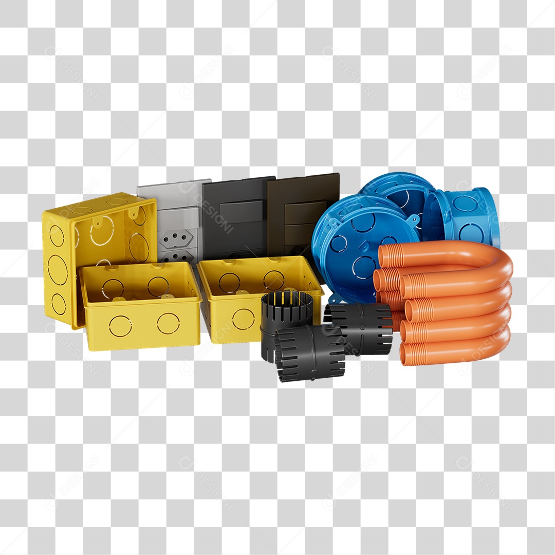 Materiais de Acabamento Elétrico Construção PNG Transparente