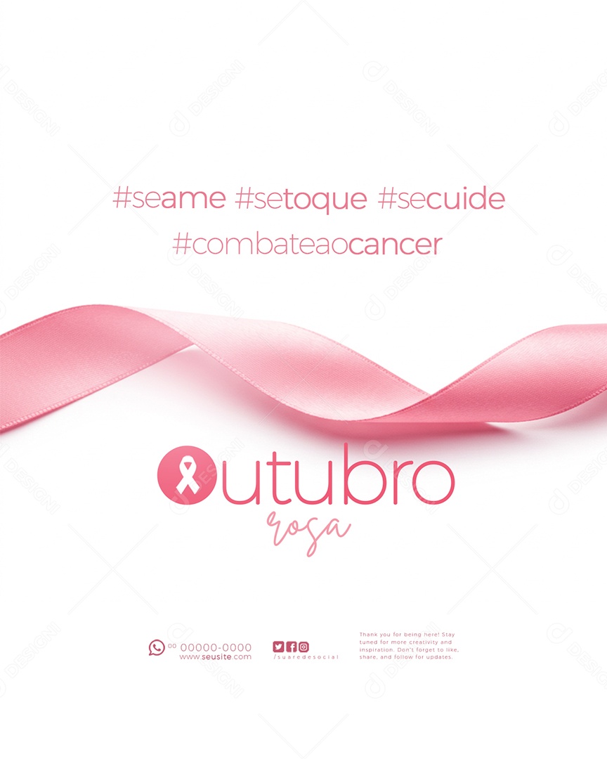 Outubro Rosa Social Media PSD Editável