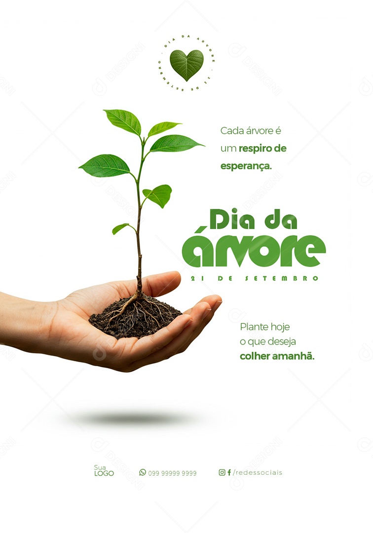 Dia da Árvore 21 de Setemebro Social Media PSD Editável