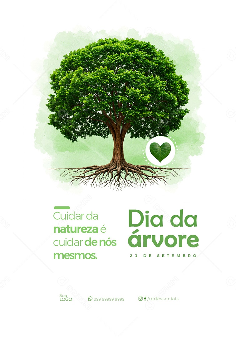 Dia da Árvore 21 de Setembro Social Media PSD Editável