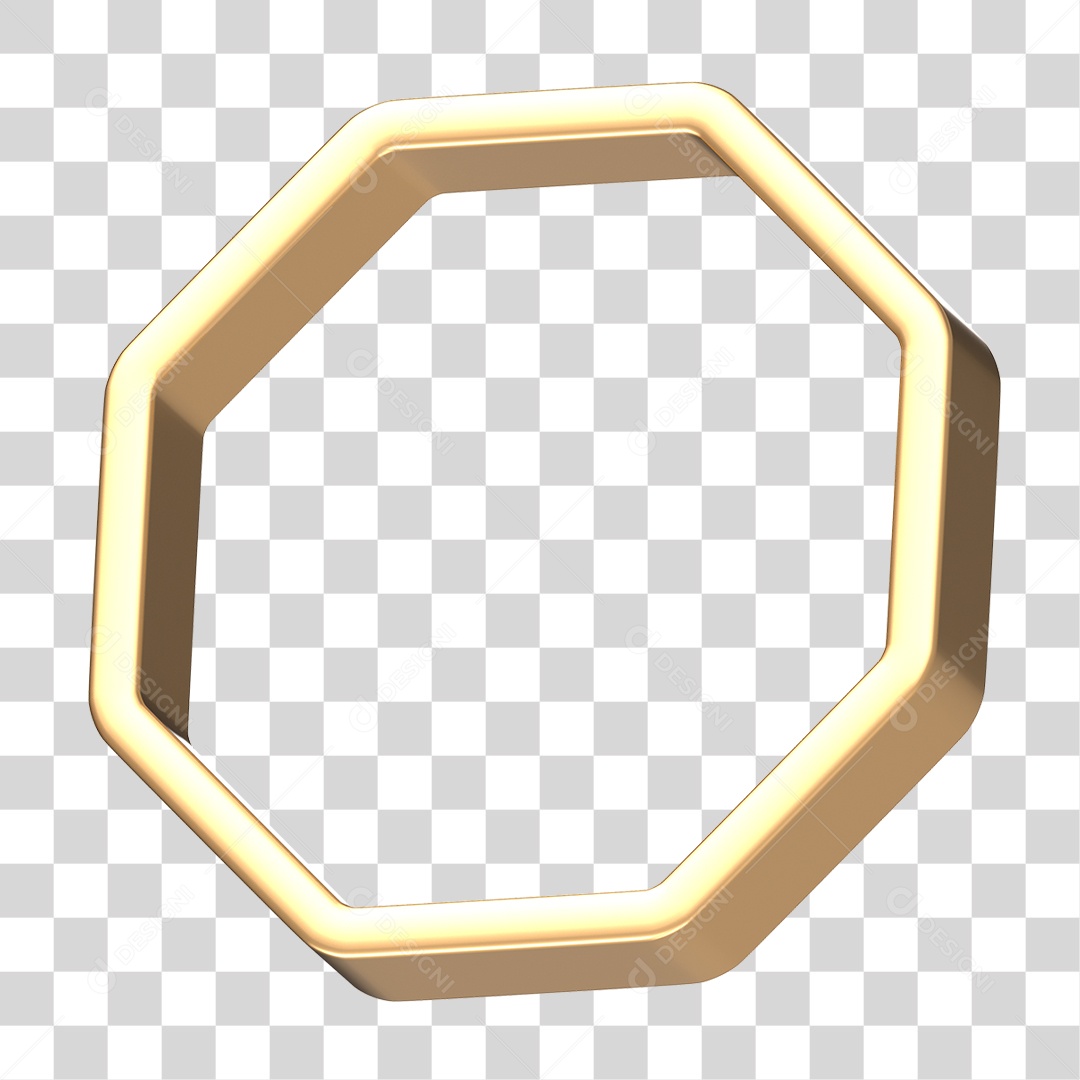 Moldura Dourada PNG Transparente