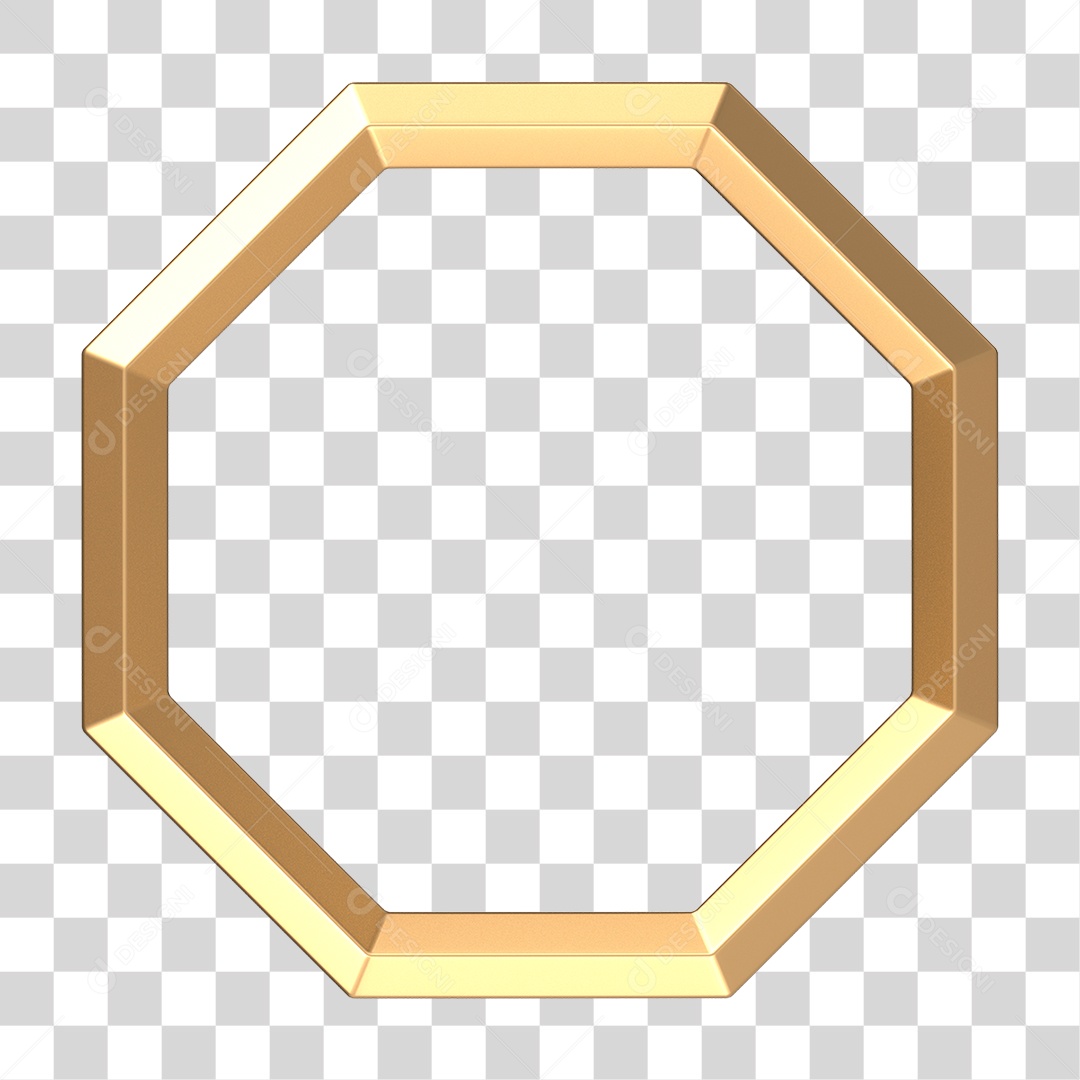 Moldura Dourada PNG Transparente