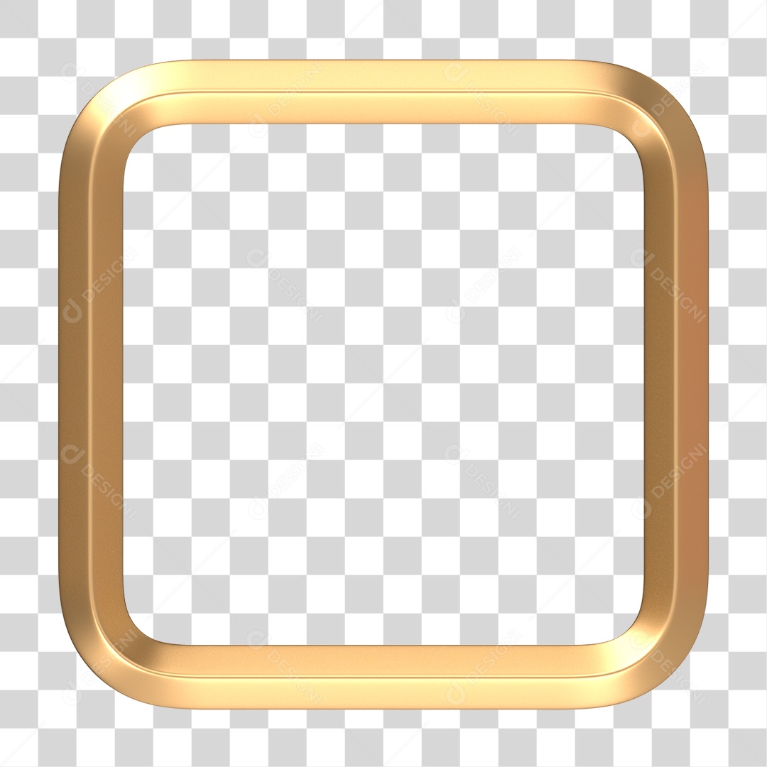 Moldura Dourada PNG Transparente