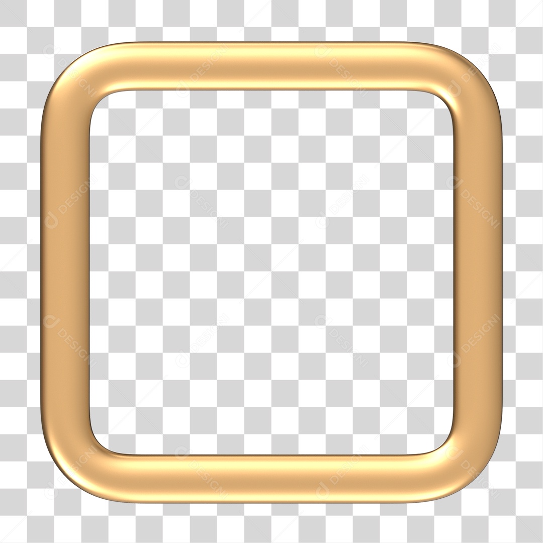Moldura Dourada PNG Transparente