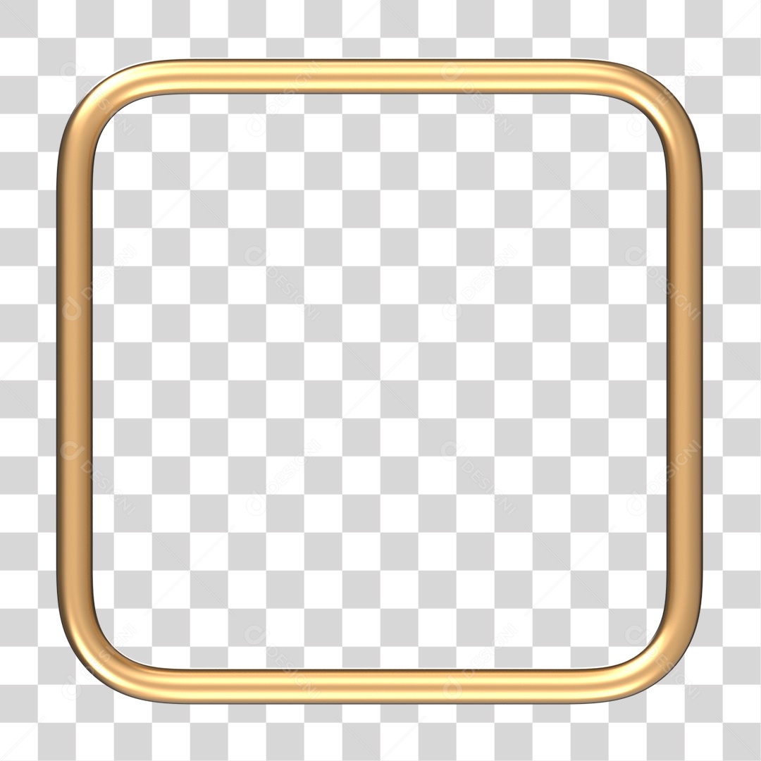 Moldura Dourada PNG Transparente