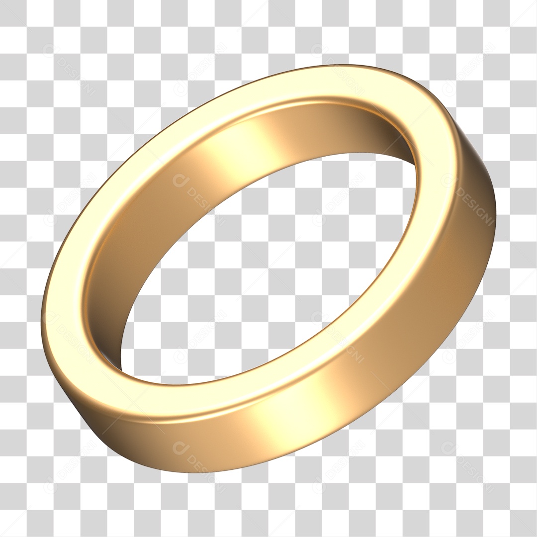 Anel de Ouro PNG Transparente