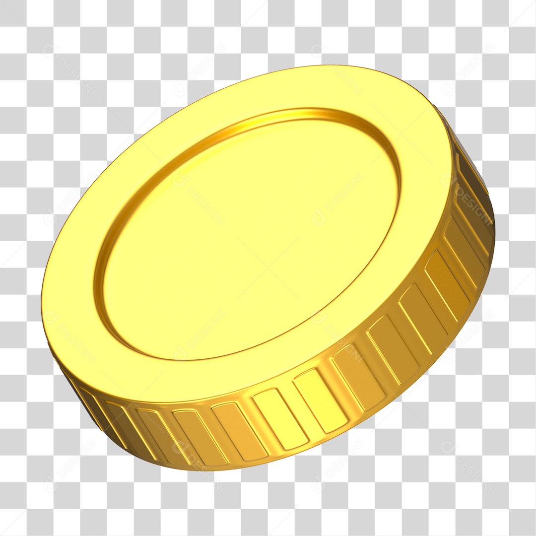 Ícone Moeda de Ouro PNG Transparente