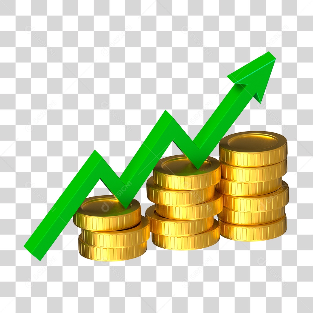 Ícone Moeda de Ouro PNG Transparente