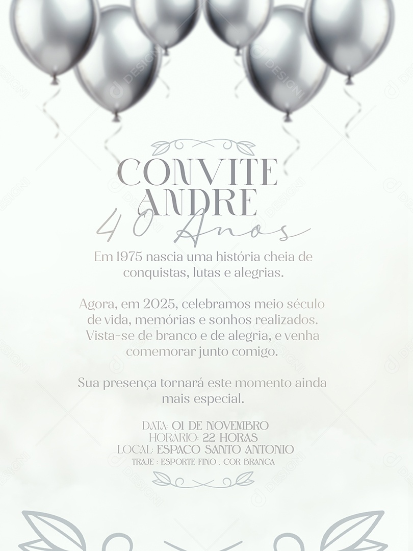 Convite de Casamento Social Media PSD Editável