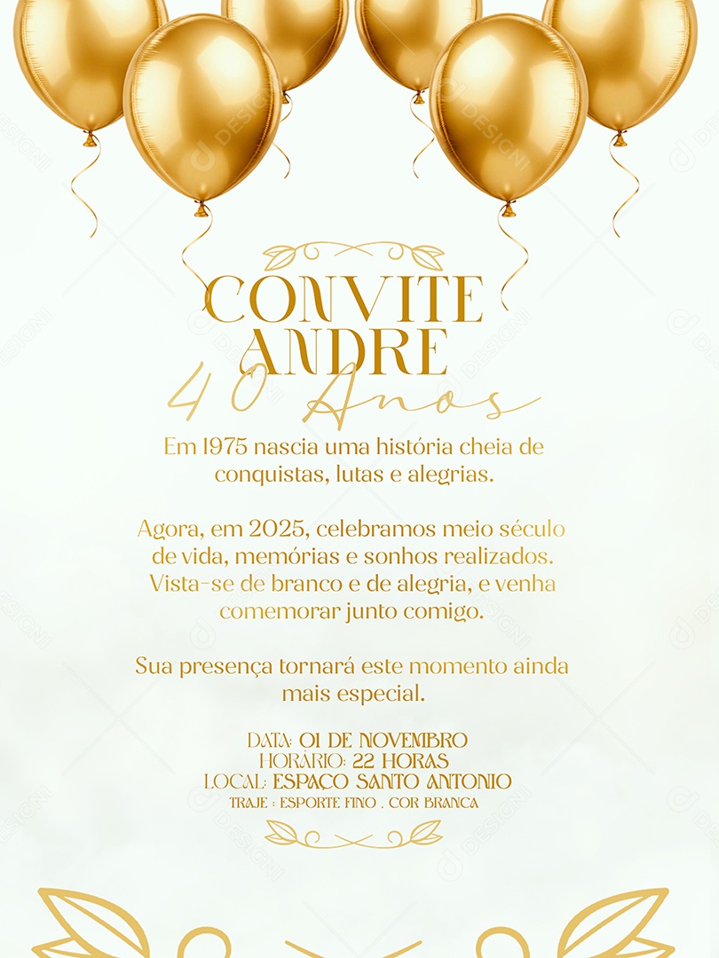 Convite de Casamento Social Media PSD Editável