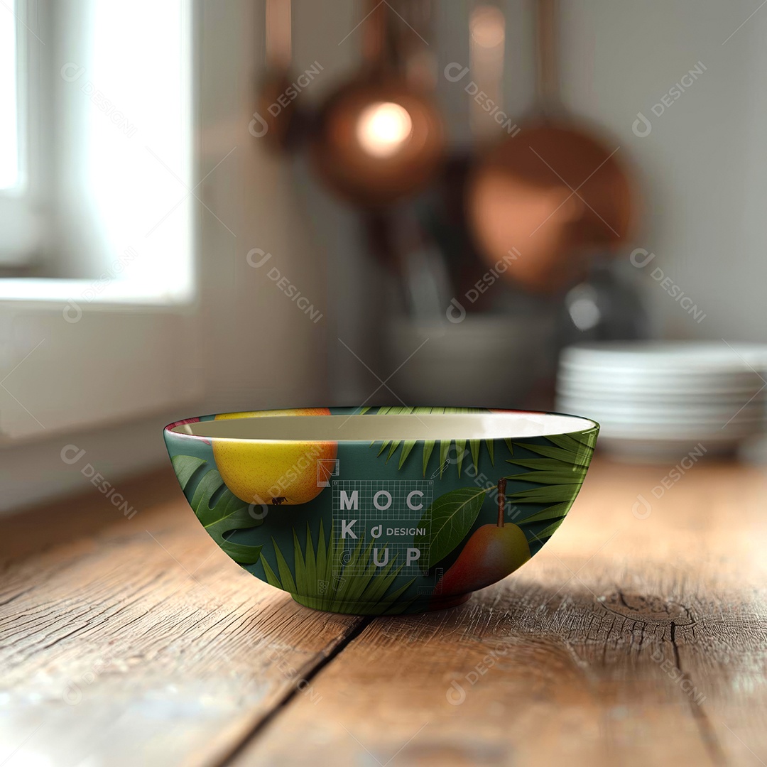 Mockup Tigela Bowl PSD Editável