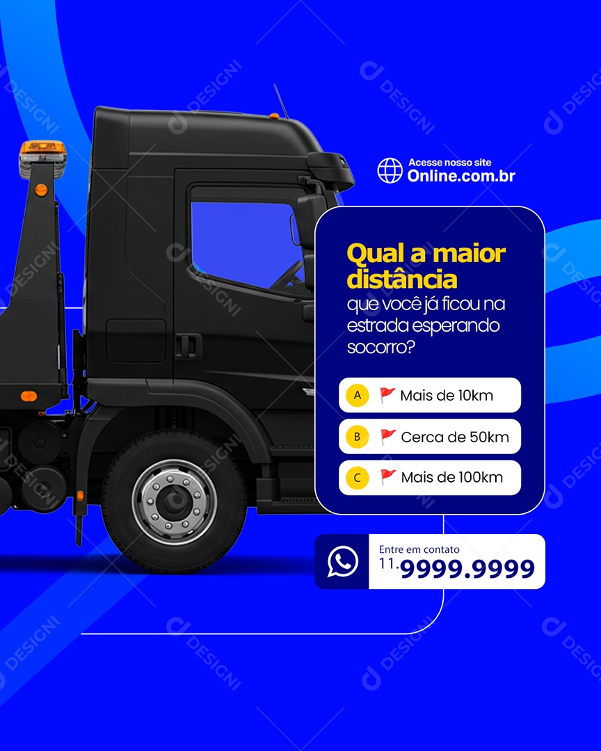 Guincho Qual a Maior Distância Social Media PSD Editável